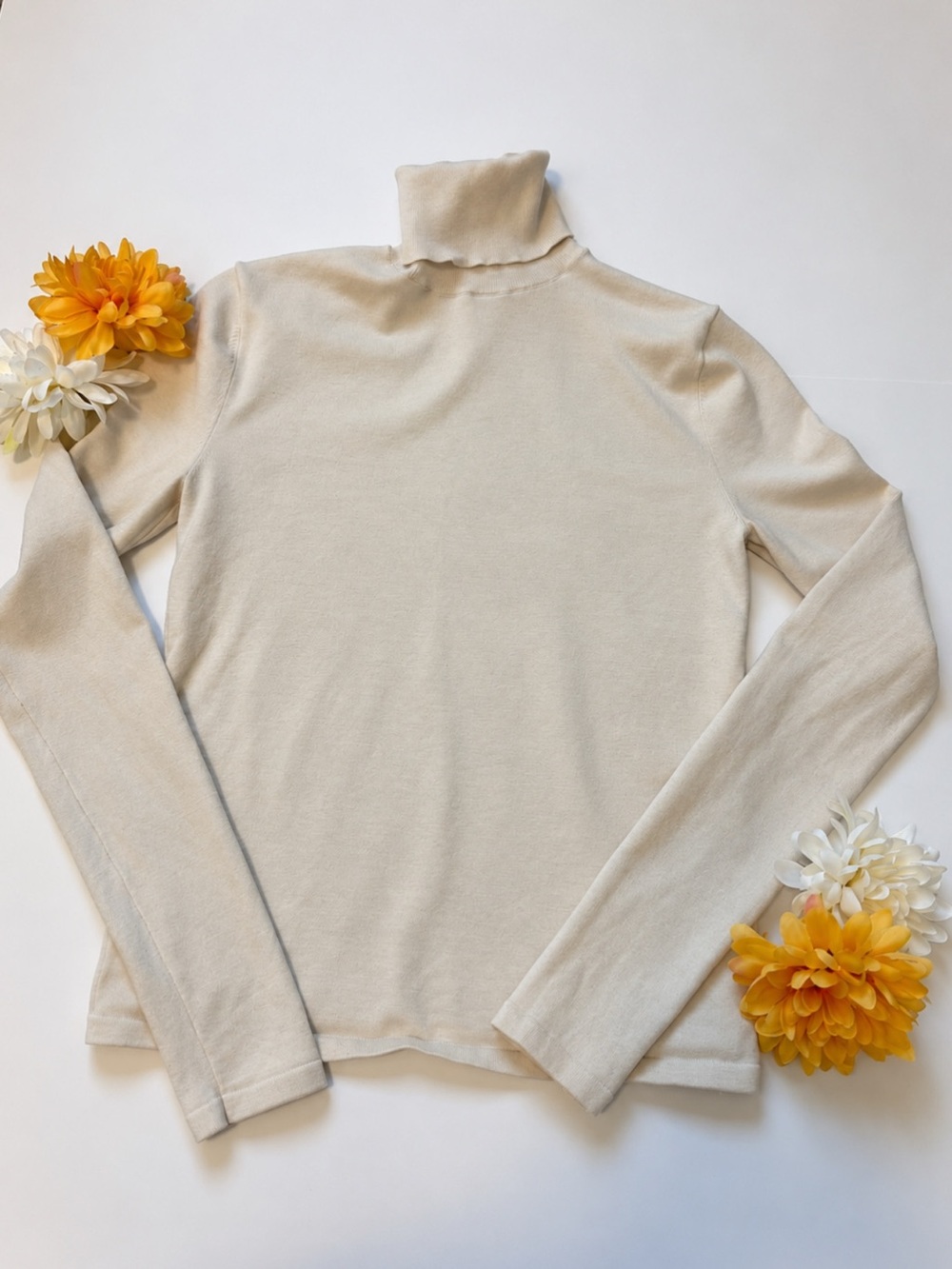 Babaton Cream Turtleneck Sweater - Soft Neutral Knit